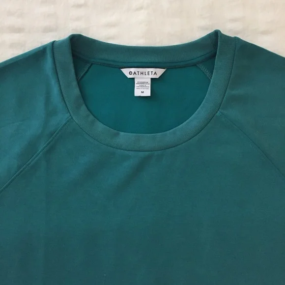 Athleta Green Seasoft Sweatshirt Tee - Picture 6 of 16